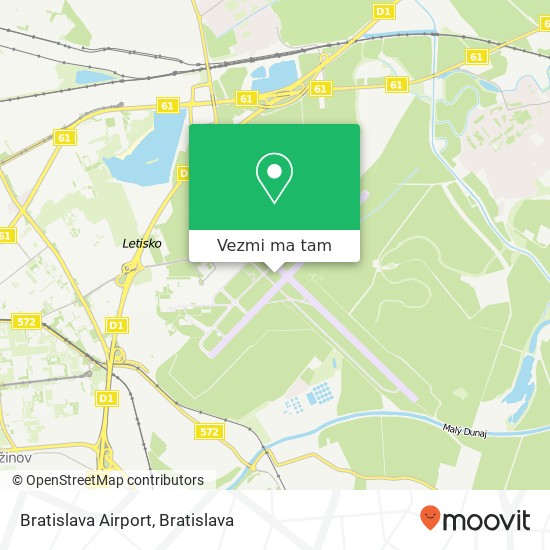 Bratislava Airport mapa