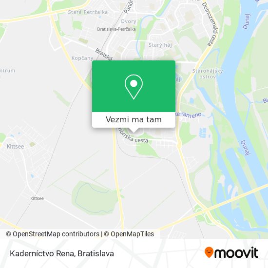 Kaderníctvo Rena mapa