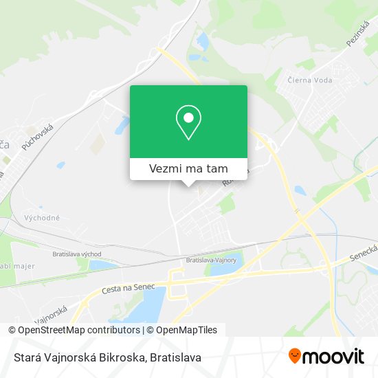 Stará Vajnorská Bikroska mapa