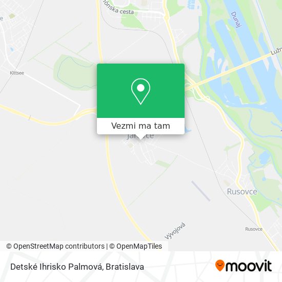 Detské Ihrisko Palmová mapa