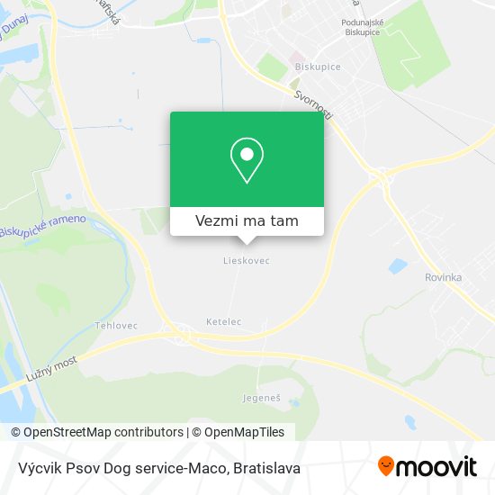 Výcvik Psov Dog service-Maco mapa