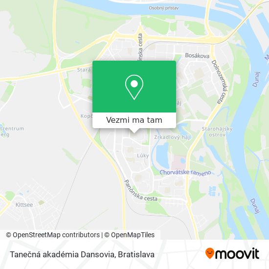 Tanečná akadémia Dansovia mapa