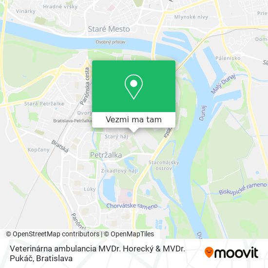 Veterinárna ambulancia MVDr. Horecký & MVDr. Pukáč mapa