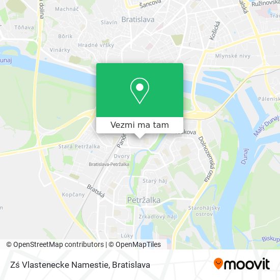 Zś Vlastenecke Namestie mapa