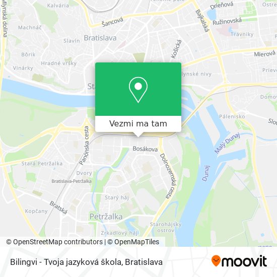 Bilingvi - Tvoja jazyková škola mapa