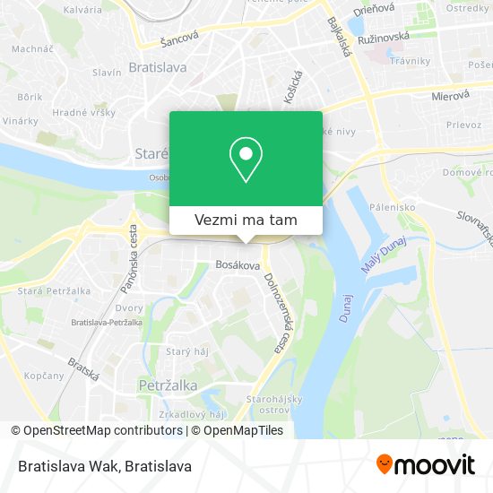 Bratislava Wak mapa