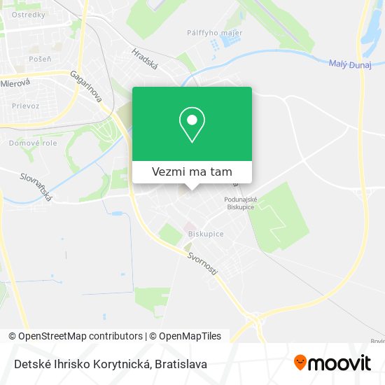 Detské Ihrisko Korytnická mapa