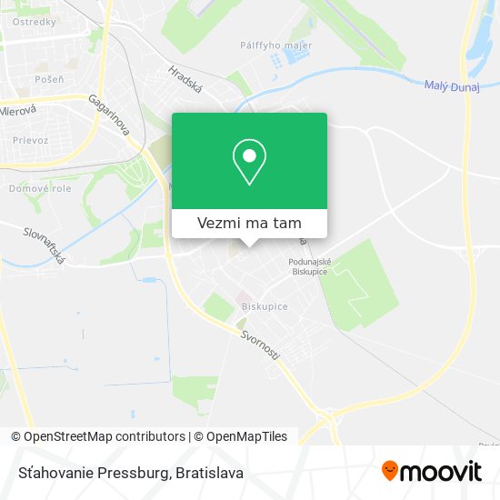 Sťahovanie Pressburg mapa