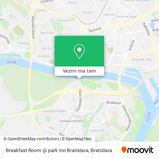 Breakfast Room @ park Inn Bratislava mapa