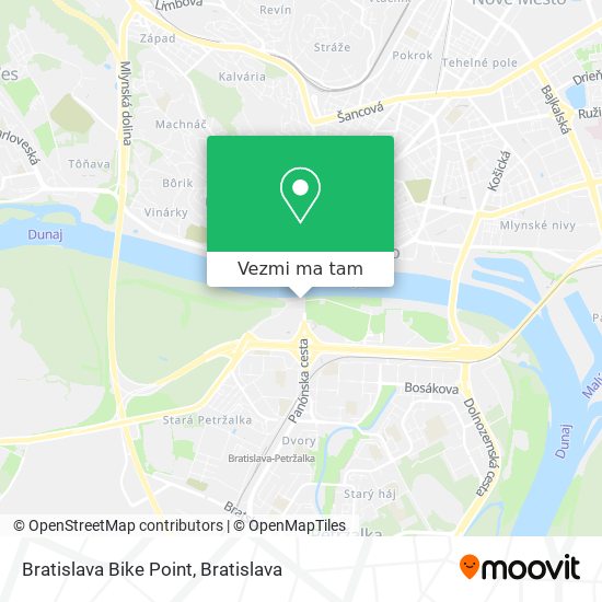 Bratislava Bike Point mapa