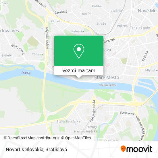 Novartis Slovakia mapa