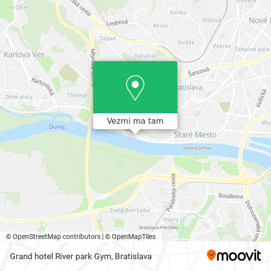 Grand hotel River park Gym mapa