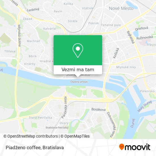 Piadženo coffee mapa