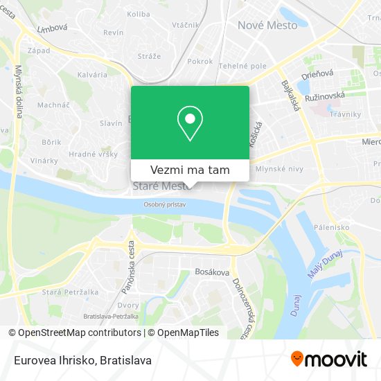 Eurovea Ihrisko mapa