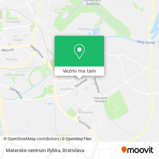 Materske centrum Rybka mapa