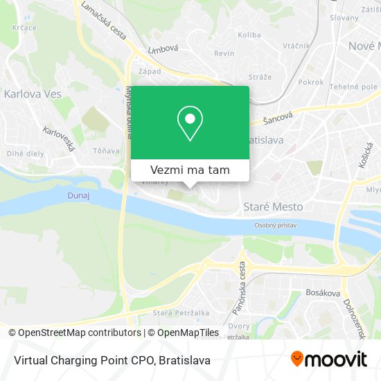 Virtual Charging Point CPO mapa