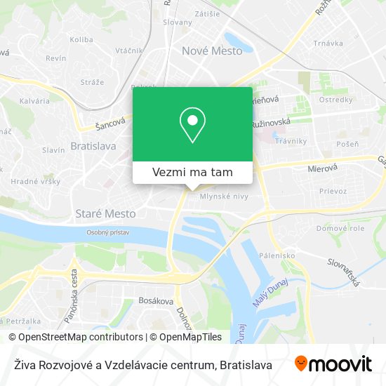 Živa Rozvojové a Vzdelávacie centrum mapa