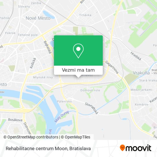 Rehabilitacne centrum Moon mapa