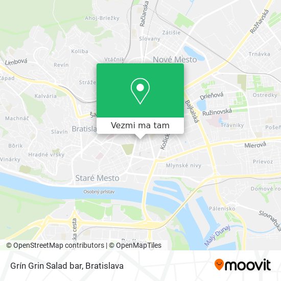 Grín Grin Salad bar mapa