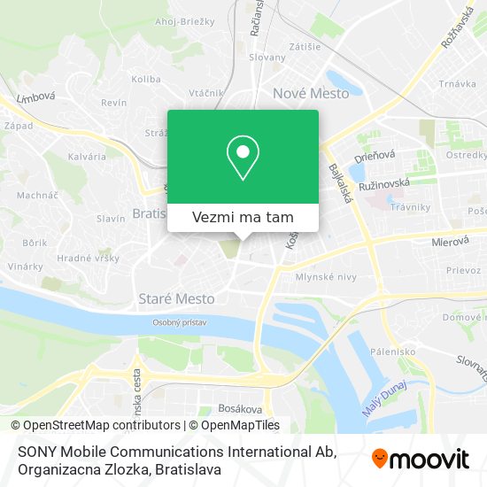 SONY Mobile Communications International Ab, Organizacna Zlozka mapa