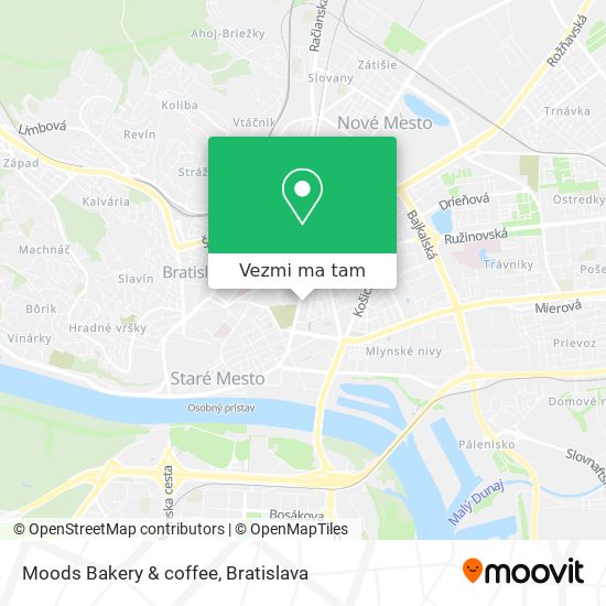 Moods Bakery & coffee mapa