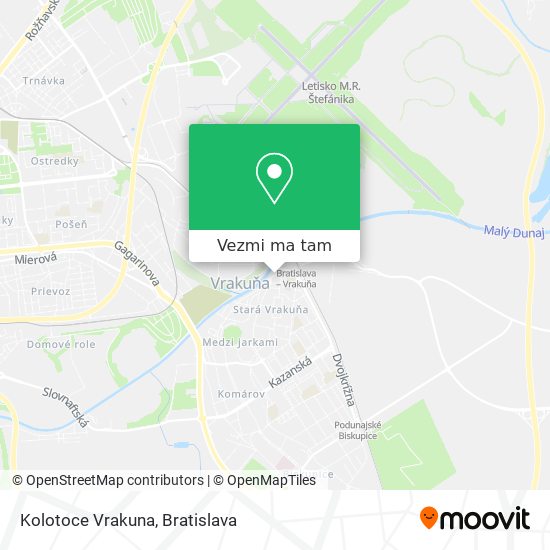 Kolotoce Vrakuna mapa