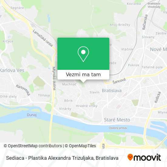 Sediaca - Plastika Alexandra Trizuljaka mapa