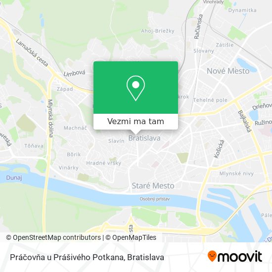 Práčovňa u Prášivého Potkana mapa