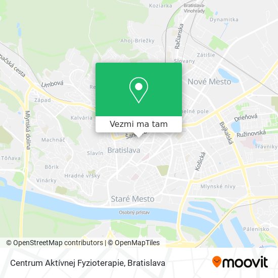 Centrum Aktívnej Fyzioterapie mapa