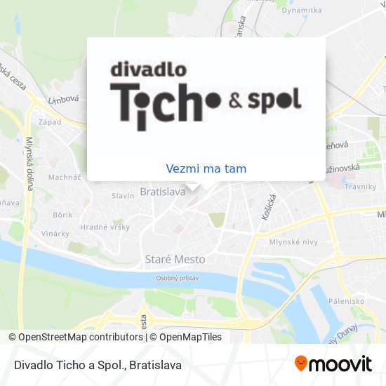 Divadlo Ticho a Spol. mapa