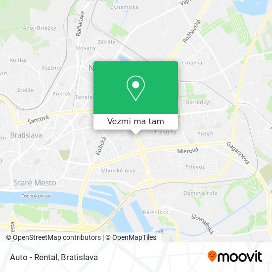 Auto - Rental mapa