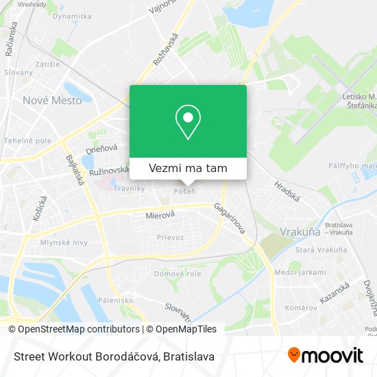 Street Workout Borodáčová mapa