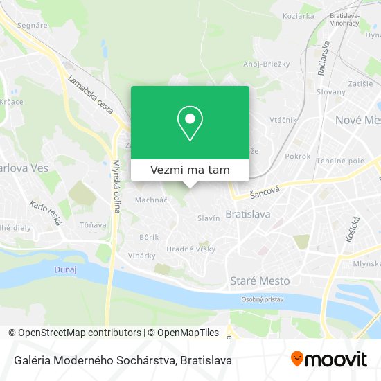 Galéria Moderného Sochárstva mapa