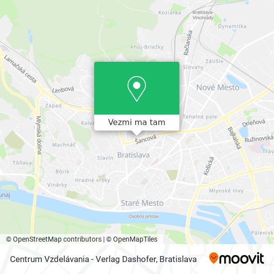 Centrum Vzdelávania - Verlag Dashofer mapa