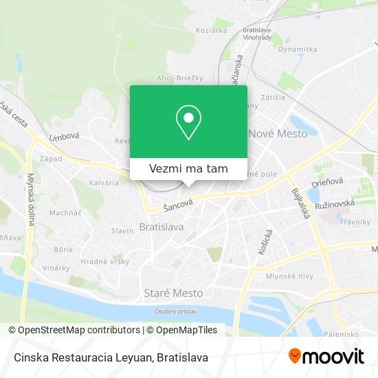 Cinska Restauracia Leyuan mapa