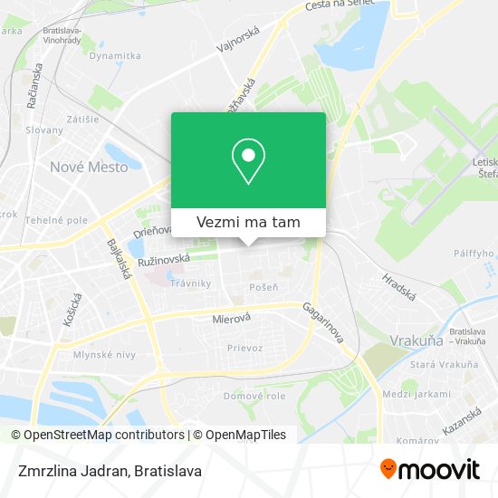 Zmrzlina Jadran mapa