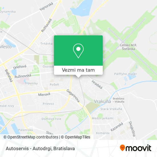 Autoservis - Autodrgi mapa