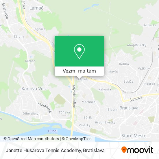 Janette Husarova Tennis Academy mapa