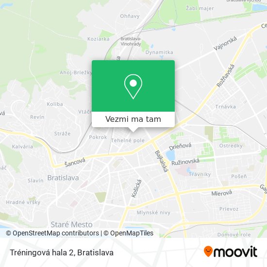 Tréningová hala 2 mapa