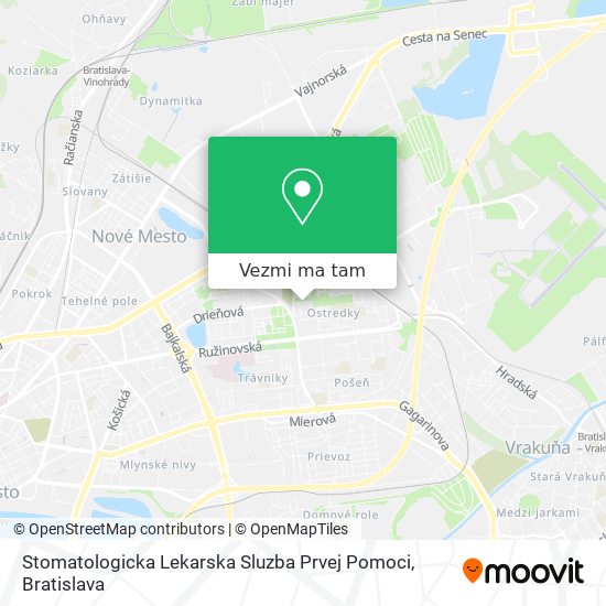 Stomatologicka Lekarska Sluzba Prvej Pomoci mapa