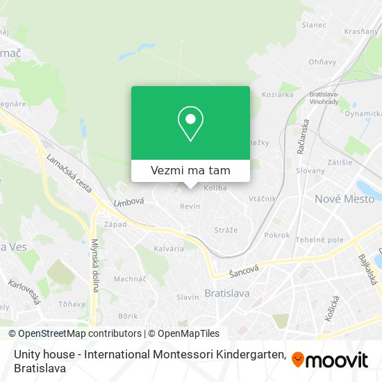 Unity house - International Montessori Kindergarten mapa