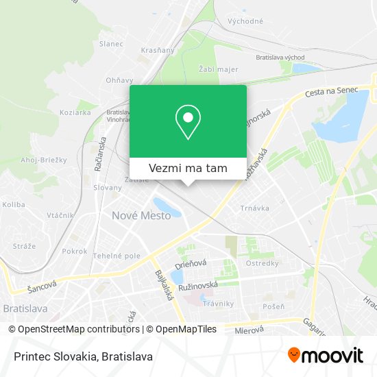 Printec Slovakia mapa