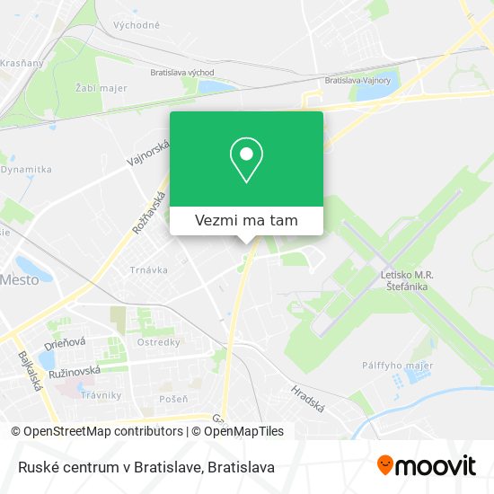 Ruské centrum v Bratislave mapa