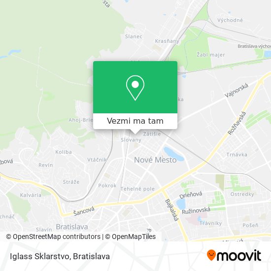 Iglass Sklarstvo mapa