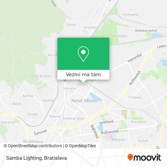 Samba Lighting mapa