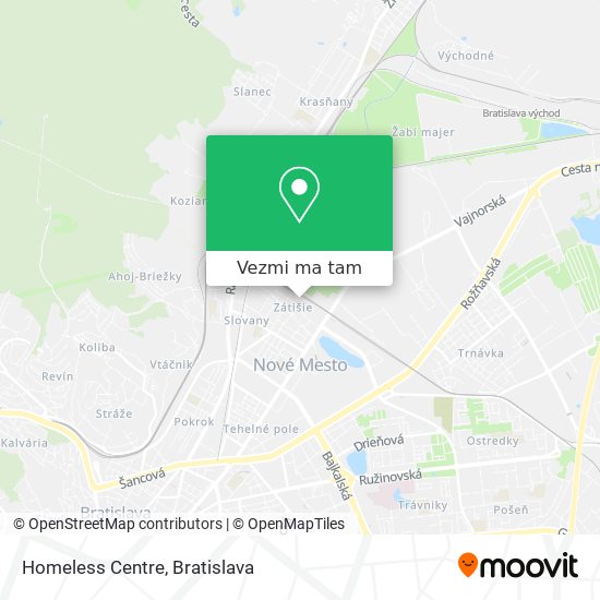 Homeless Centre mapa