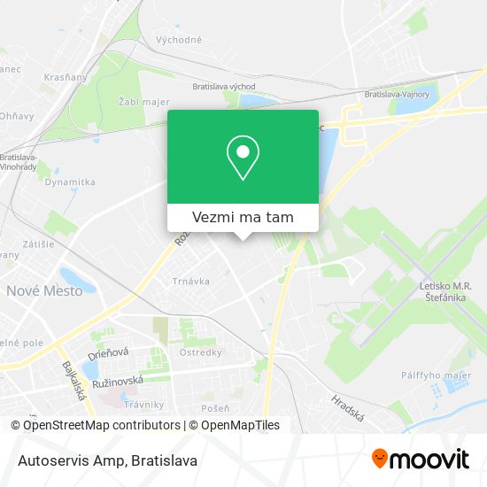 Autoservis Amp mapa