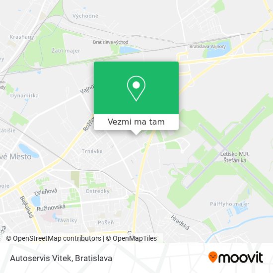 Autoservis Vitek mapa