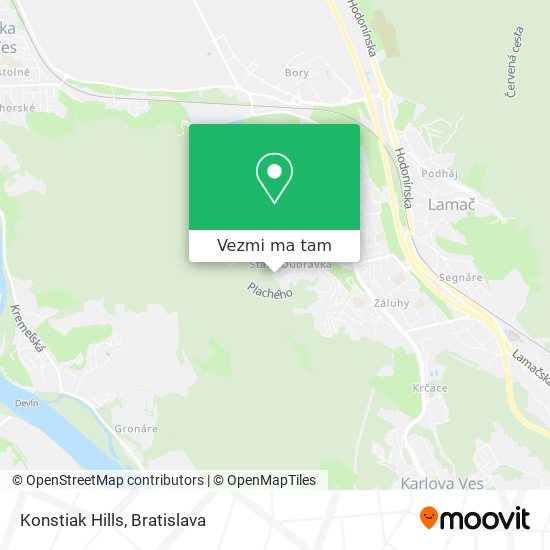 Konstiak Hills mapa