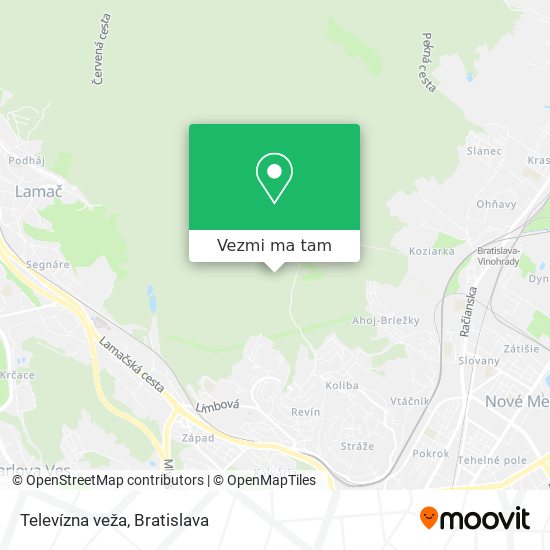 Televízna veža mapa